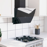 Vidaxl wandafzuigkap 60 cm staal en gehard glas zwart