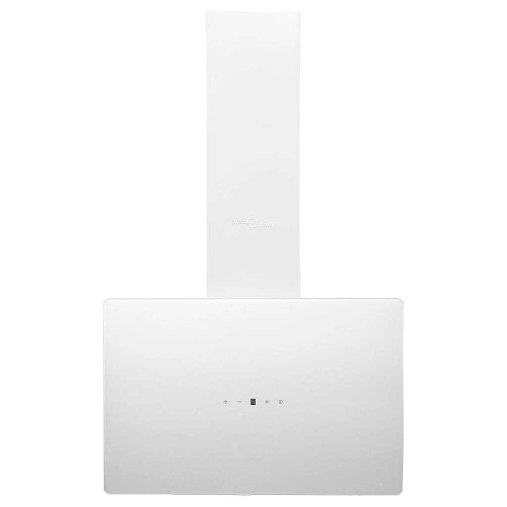 Capucha de extractor de pared Vidaxl 60 cm de acero y vidrio templado blanco