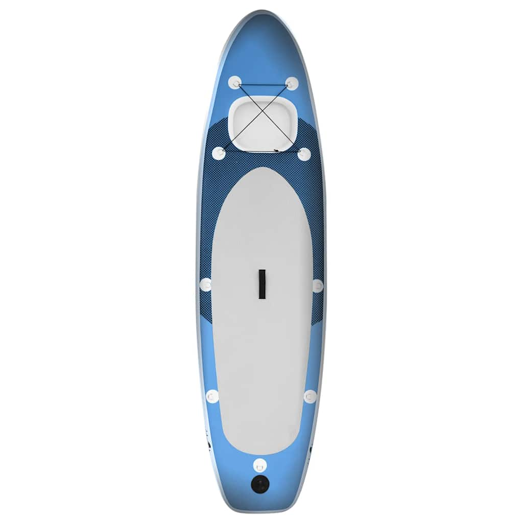 Vidaxl Stand Up Paddleboard Set gonfiabile 300x76x10 cm blu marino