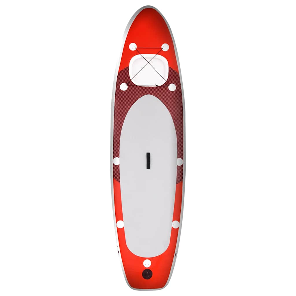 Vidaxl Stand Up Paddleboard Set gonfiabile 300x76x10 cm rosso