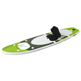 Vidaxl Stand Up Paddleboard Set gonfiabile 300x76x10 cm verde