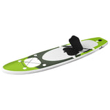 Vidaxl Stand Up Paddleboard Set gonfiabile 330x76x10 cm verde