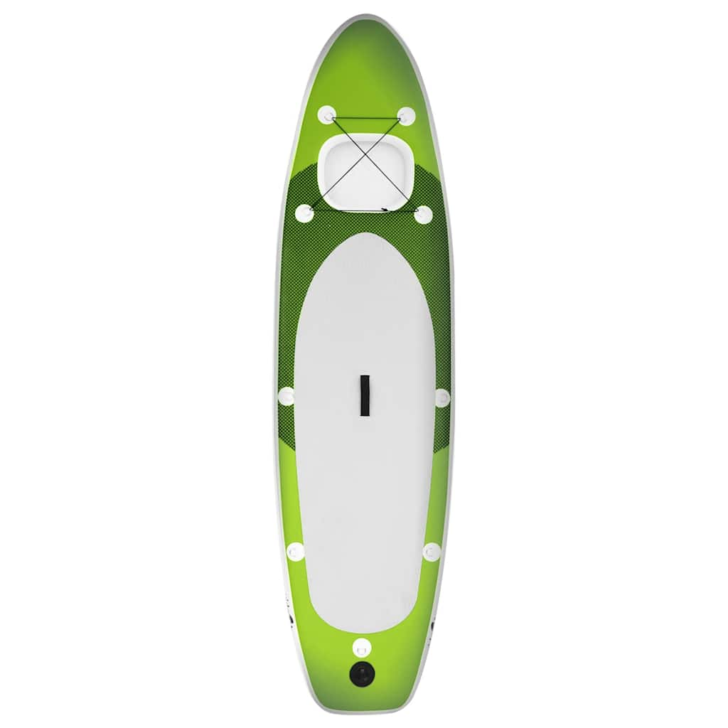 Vidaxl Stand Up Paddleboard Set gonfiabile 360x81x10 cm verde