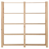 Vidaxl Storage Rack 5-lag 170x28.5x170 cm Solid fyrretræ