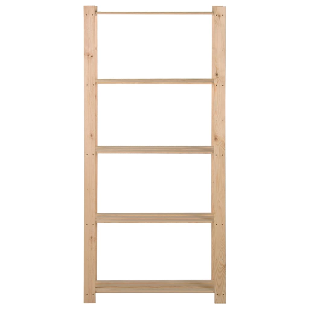 Vidaxl Storage Rack 5-lag 80x28.5x170 cm Solid furu