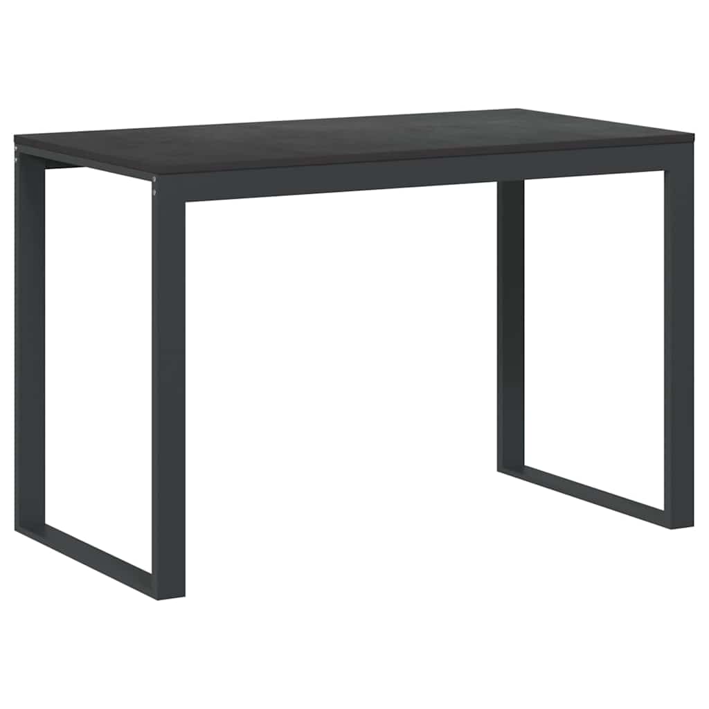 Vidaxl computerbureau 110x60x73 cm spaanplaat zwart