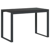 Vidaxl computerbureau 110x60x73 cm spaanplaat zwart