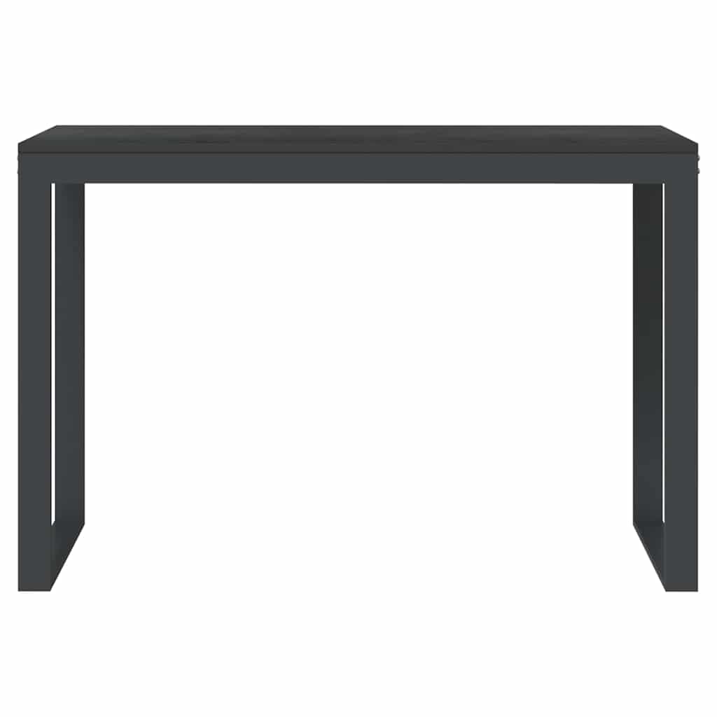 Vidaxl computerbureau 110x60x73 cm spaanplaat zwart
