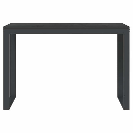 Vidaxl computerbureau 110x60x73 cm spaanplaat zwart