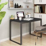 Vidaxl computerbureau 110x60x73 cm spaanplaat zwart