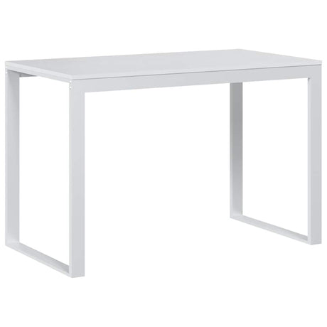 Vidaxl computerbureau 110x60x73 cm spaanplaat wit