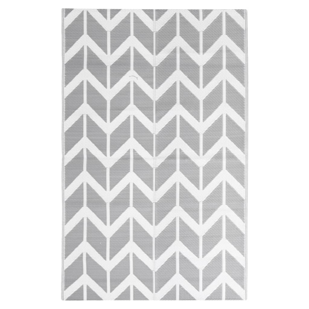 VidaXL outside rug 160x230 cm polypropene gray