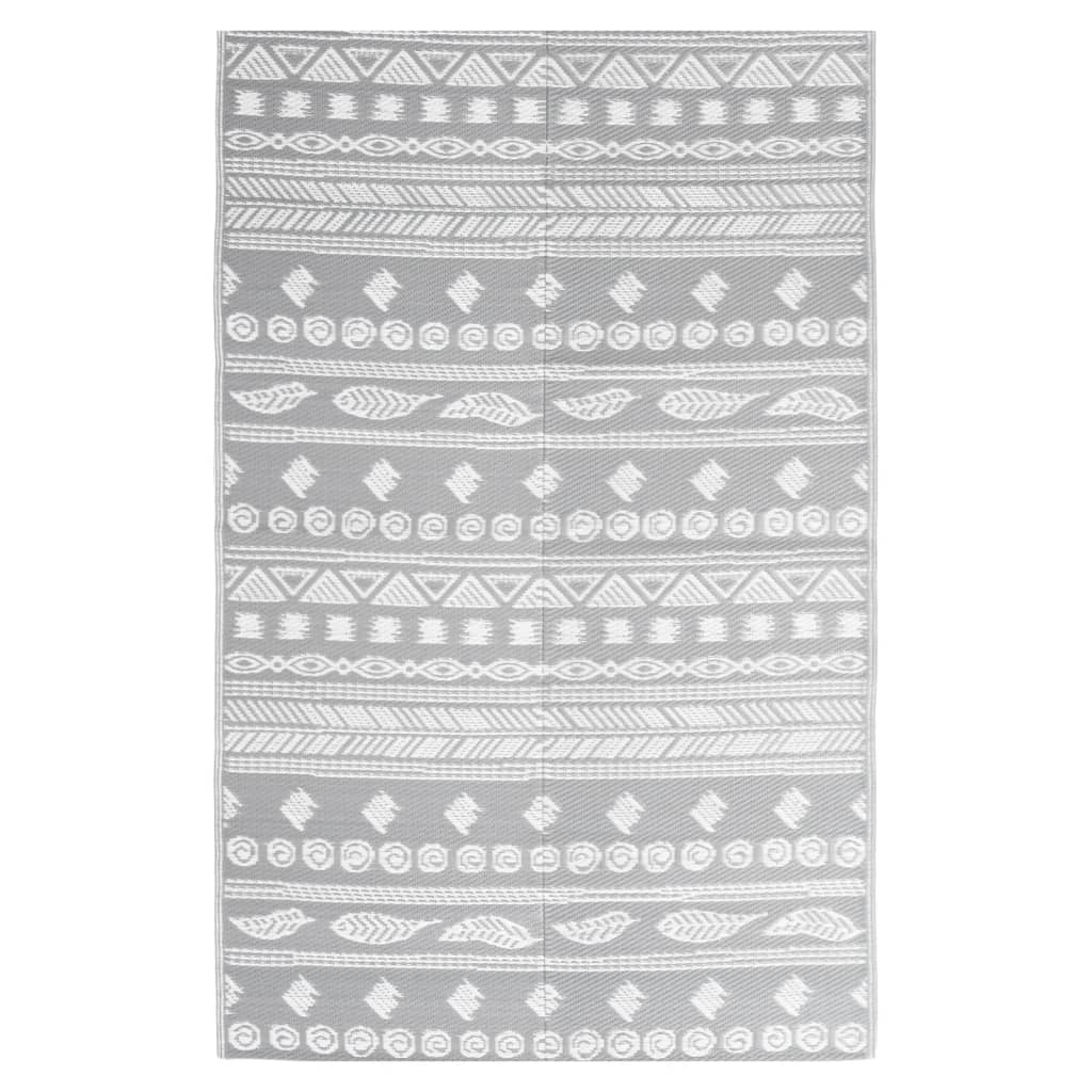 VidaXL outside rug 140x200 cm polypropene gray