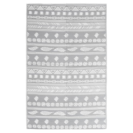 Vidaxl buitenkleed arakil 160x230 cm polypropeen grijs
