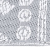 Vidaxl buitenkleed arakil 190x290 cm polypropeen grijs