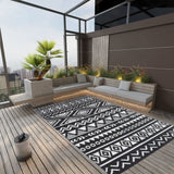 VidaXL outside rug 140x200 cm polypropene black