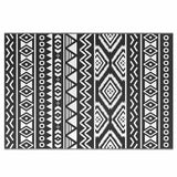 Vidaxl buitenkleed arakil 160x230 cm polypropeen zwart