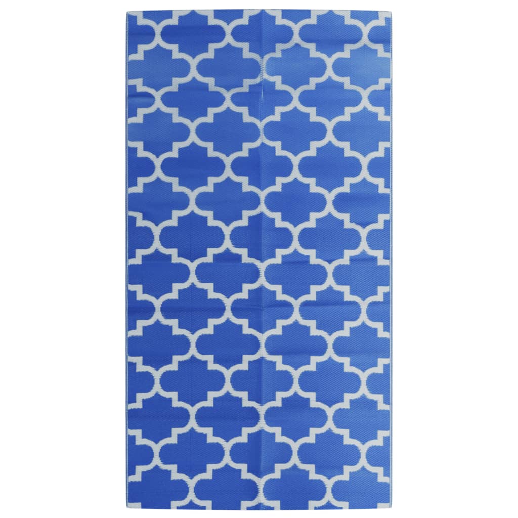 Vidaxl Extérieur Rug 80x150 cm Bleu polypropène