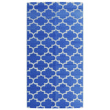 Vidaxl Extérieur Rug 80x150 cm Bleu polypropène