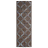 Vidaxl buitenkleed arakil 80x250 cm polypropeen bruin