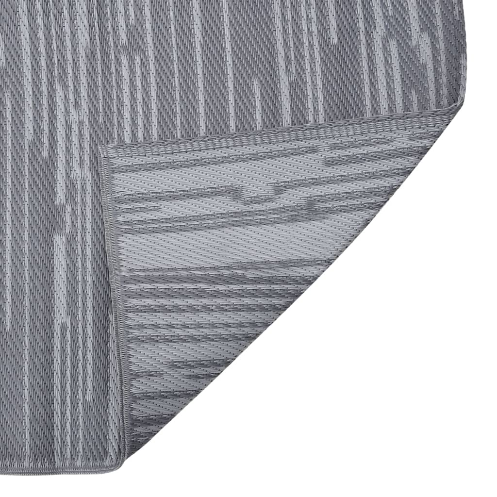 Vidaxl buitenkleed arakil 140x200 cm polypropeen antracietkleurig