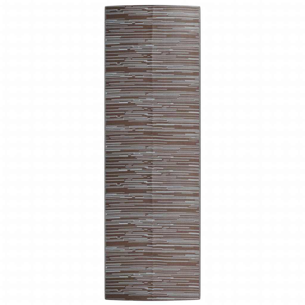 Vidaxl outside rug 80x250 cm polypropene brown