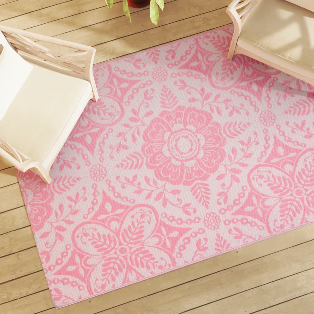 Vidaxl outside rug 140x200 cm Polypropene pink