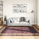 Vidaxl vloerkleed wasbaar anti-slip 160x230 cm zwart en goudkleurig