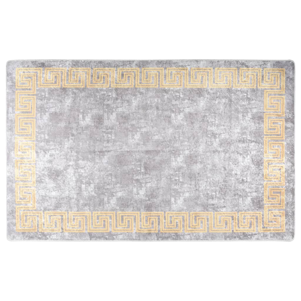 RUG VIDAXL Lavable Anti-Slip 80x150 cm Gray