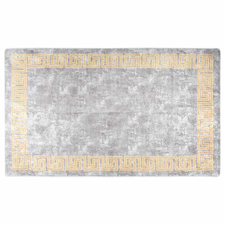 Vidaxl vloerkleed wasbaar anti-slip 120x180 cm grijs