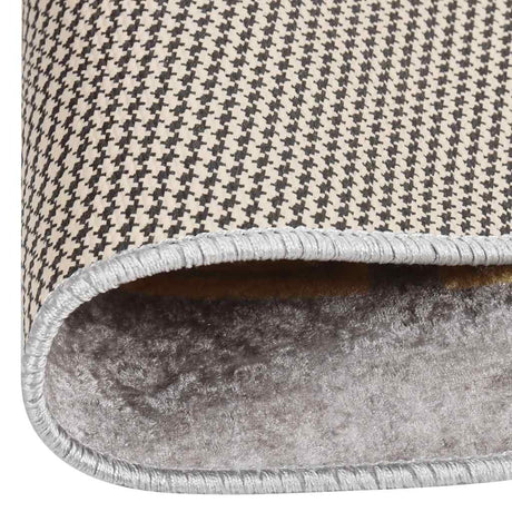 Vidaxl vloerkleed wasbaar anti-slip ø120 cm grijs