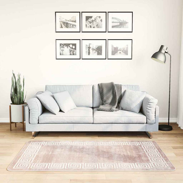 Vidaxl vloerkleed wasbaar 80x150 cm beige