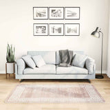 Vidaxl vloerkleed wasbaar anti-slip 80x150 cm beige