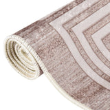 RUG VIDAXL lavable anti-slip 80x300 cm beige