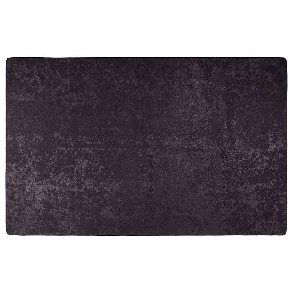 Vidaxl vloerkleed wasbaar 80x150 cm antracietkleurig