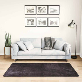 Vidaxl vloerkleed wasbaar 80x150 cm antracietkleurig