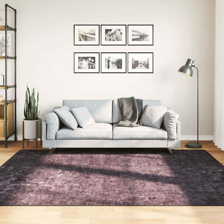Vidaxl vloerkleed wasbaar 160x230 cm antracietkleurig