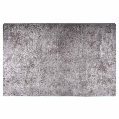 Vidaxl vloerkleed wasbaar 80x150 cm grijs