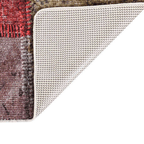 Vidaxl vloerkleed wasbaar anti-slip patchwork 160x230 cm meerkleurig