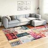 Vidaxl vloerkleed wasbaar anti-slip patchwork 190x300 cm meerkleurig