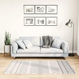 Vidaxl vloerkleed wasbaar anti-slip 80x150 cm zwart en wit