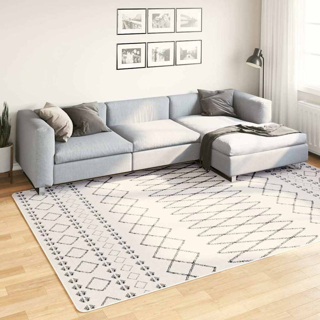 Vidaxl vloerkleed wasbaar 190x300 cm zwart en wit