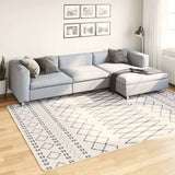 Vidaxl vloerkleed wasbaar anti-slip 190x300 cm zwart en wit