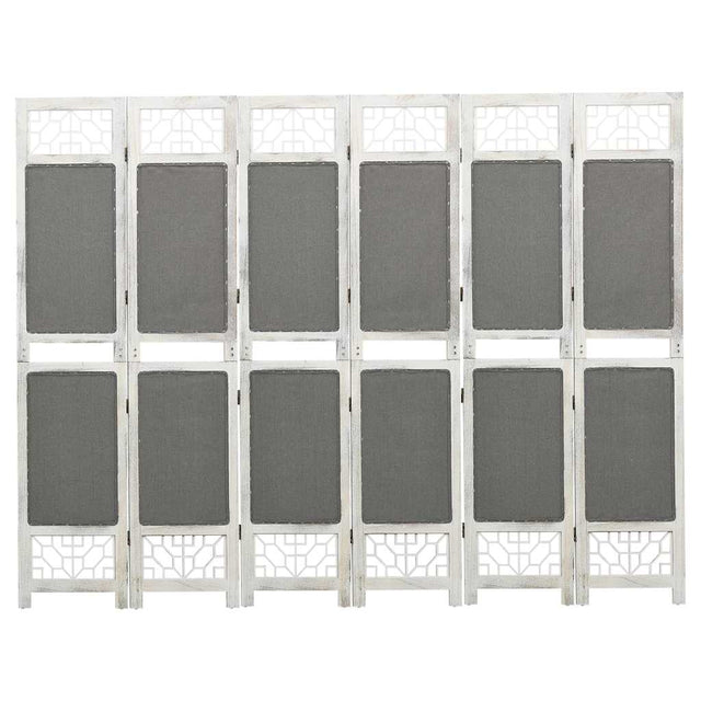 Vidaxl kamerscherm met 6 panelen 210x165 cm stof grijs