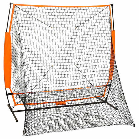 Vidaxl honkbaltrainingsnet 174x76x158,5 cm zwart