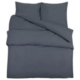 Vidaxl Duvet Racelay Set Lightweight 260x220 cm Microfiber Anthracite