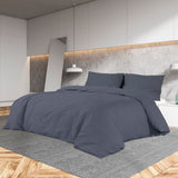 Vidaxl Duvet Racelay Set Lightweight 260x220 cm Microfiber Anthracite