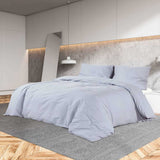 Vidaxl dekbedovertrekset lichtgewicht 200x200 cm microvezel grijs