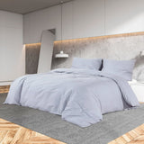 Vidaxl dekbedovertrekset lichtgewicht 155x220 cm microvezel grijs