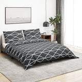 Sada křížení Vidaxl Duvet Set 240x220 cm Cotton Grey